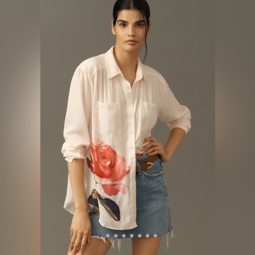 Anthropologie | The Brille Relaxed Button Down Blouse